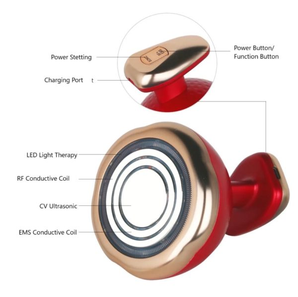 All-in-One Body Sculpting Device: EMS, RF, Heating, Vibration, Ultrasonic, and Tri-Color LED - Image 7