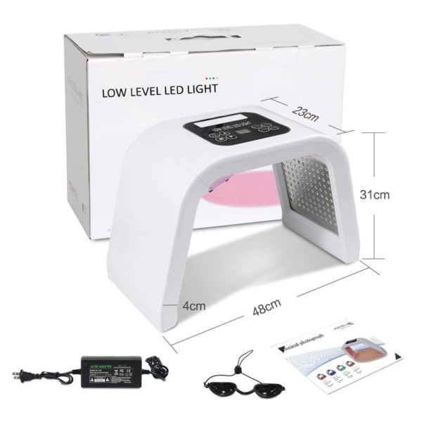 7 Color Tri-Panel LED Face Light Therapy Anti-Aging Anti-Acne Sunspot Fading - Image 27