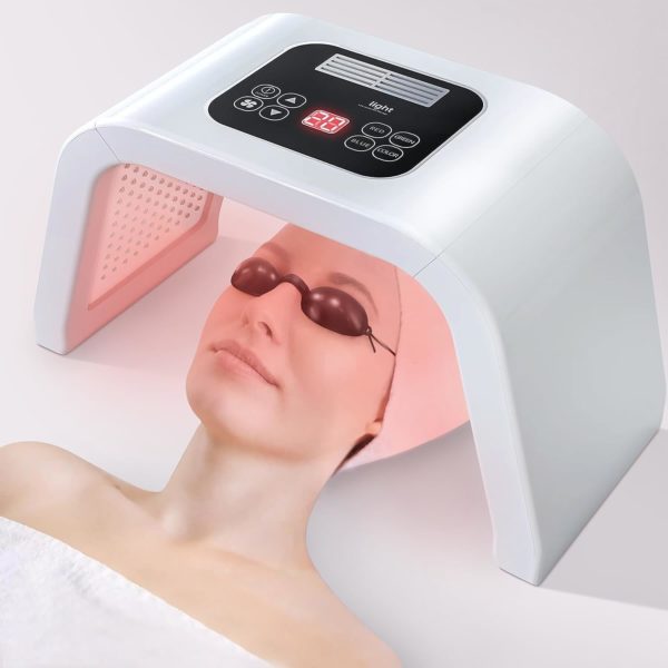 7 Color Tri-Panel LED Face Light Therapy Anti-Aging Anti-Acne Sunspot Fading - Image 2