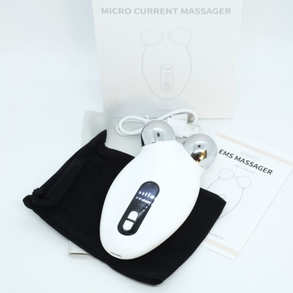 Microcurrent Facial EMS Massager Roller Skin Rejuvenation and Anti-Wrinkle Device - Image 2