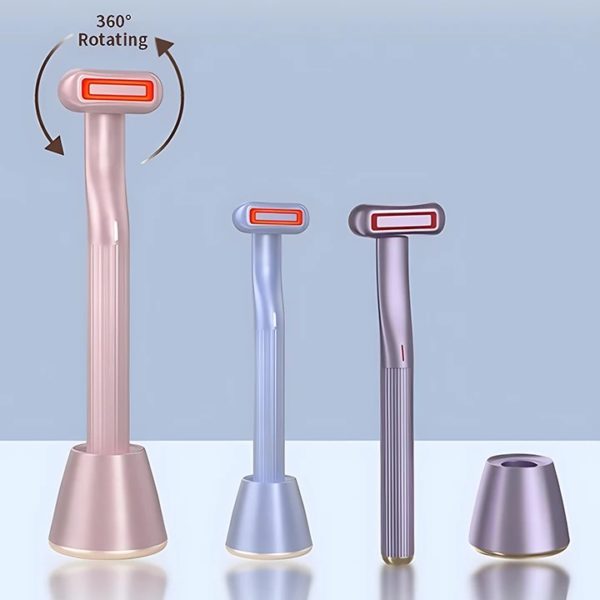 4 in 1 Multifunction Anti-Aging Ultrasonic Beauty Eyes & Face Wand Red Light Microcurrent Face Massager