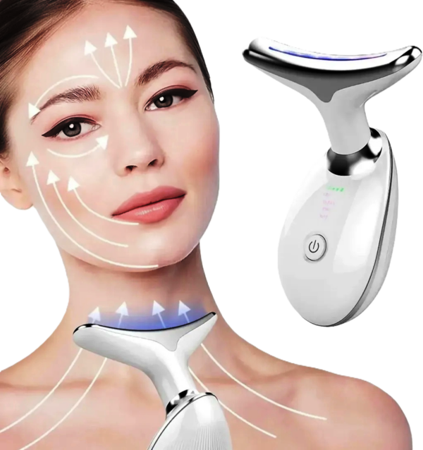 7-in-1 LED EMS Face & Neck Massager | Sculpts, Lifts, Tightens, Rejuvenates Skin - Image 4